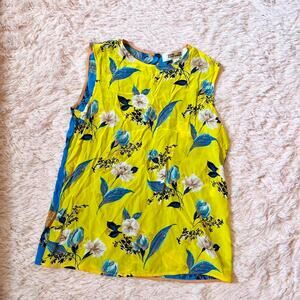 Diane‎ Von Furstenburg Silk Floral Vivid Eccentric Luxury Retro Festival Tank